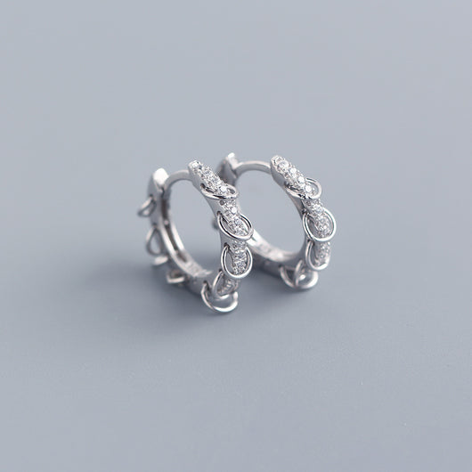 Aretes de Diamante Plata 925 Diseño Lujo Francés - Image 5