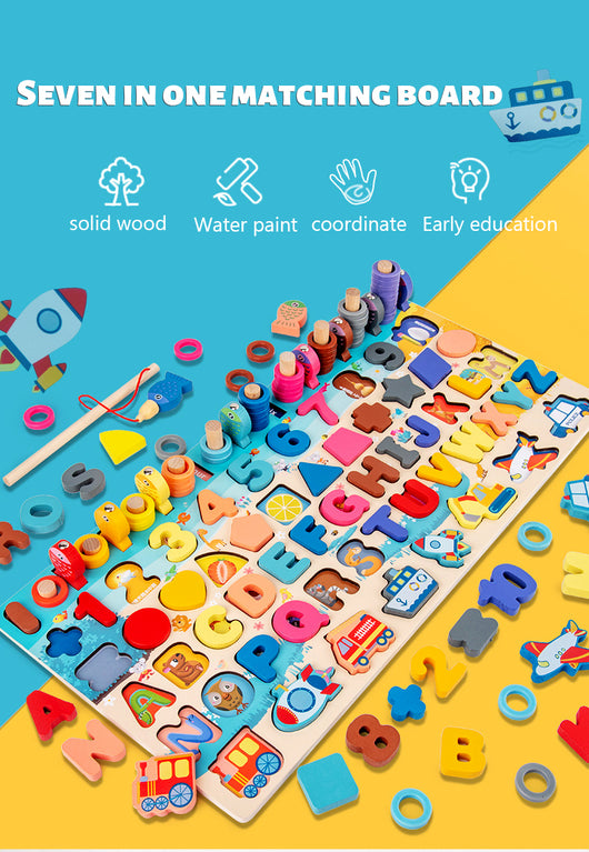 Juguetes Educativos Montessori 3D de Madera con Bloques Magnéticos y Aritmética para Preescolares - Image 13