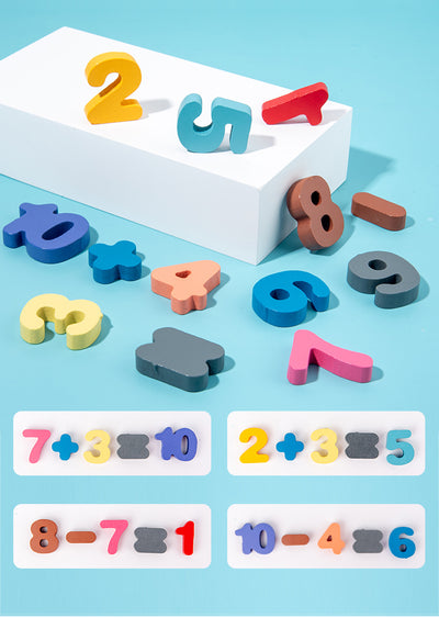 Juguetes Educativos Montessori 3D de Madera con Bloques Magnéticos y Aritmética para Preescolares - Image 14