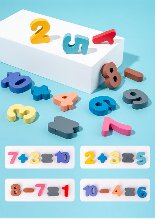 Juguetes Educativos Montessori 3D de Madera con Bloques Magnéticos y Aritmética para Preescolares - Image 14