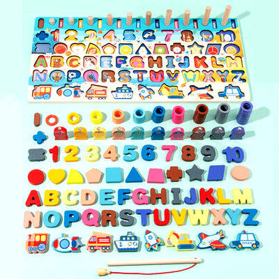 Juguetes Educativos Montessori 3D de Madera con Bloques Magnéticos y Aritmética para Preescolares - Image 16