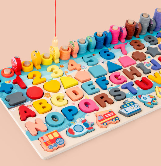 Juguetes Educativos Montessori 3D de Madera con Bloques Magnéticos y Aritmética para Preescolares - Image 17