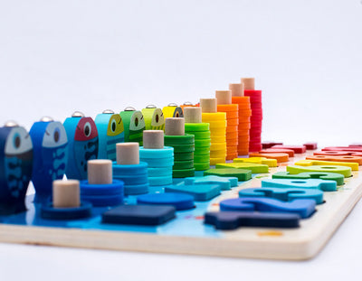 Juguetes Educativos Montessori 3D de Madera con Bloques Magnéticos y Aritmética para Preescolares - Image 18
