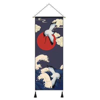 Cuadro Decorativo Ukiyo-E Grúa y Dama Japonesa para Sala y Dormitorio - Image 9