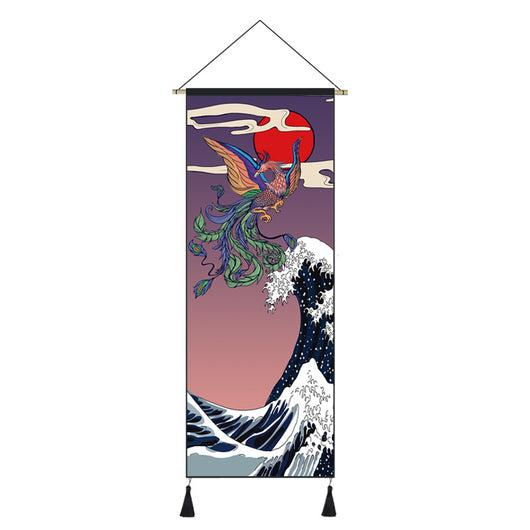 Cuadro Decorativo Ukiyo-E Grúa y Dama Japonesa para Sala y Dormitorio - Image 3