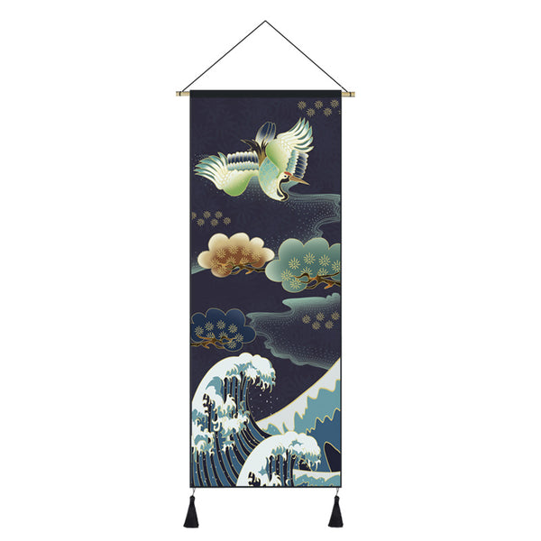Cuadro Decorativo Ukiyo-E Grúa y Dama Japonesa para Sala y Dormitorio - Image 6