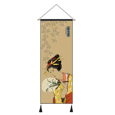 Cuadro Decorativo Ukiyo-E Grúa y Dama Japonesa para Sala y Dormitorio - Image 12