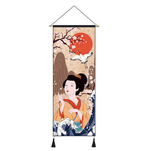 Cuadro Decorativo Ukiyo-E Grúa y Dama Japonesa para Sala y Dormitorio - Image 14