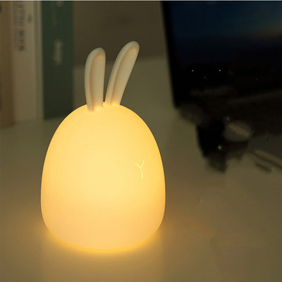 Lámpara de Silicona Conejo Colorida con Luz LED