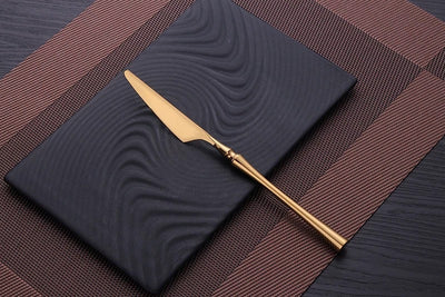 Juego de 4 Piezas de Cubertería de Acero Inoxidable para Carnes - Image 5