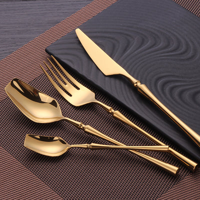 Juego de 4 Piezas de Cubertería de Acero Inoxidable para Carnes - Image 10
