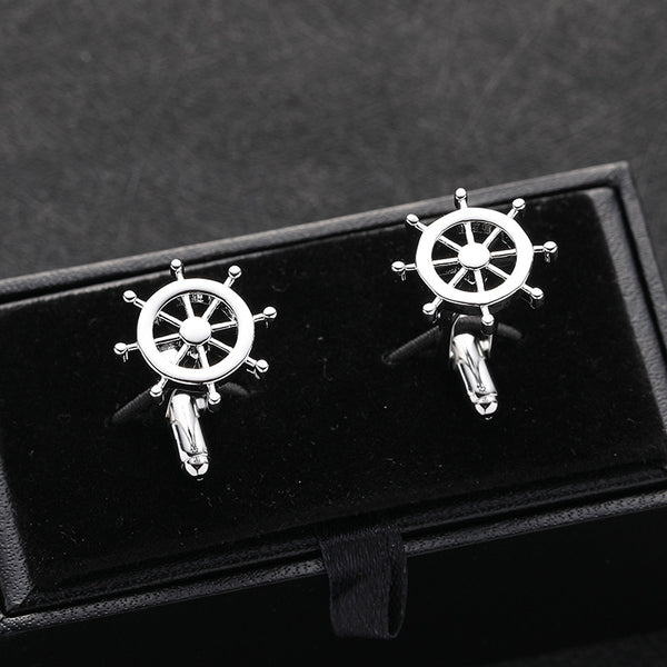 Gemelos de Boda Luxury con Circonitas Engarzadas - Estilo Francés