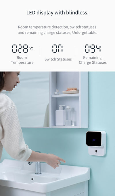 Dispensador Automático de Espuma con Sensor Infrarrojo y Pantalla LED - Image 11