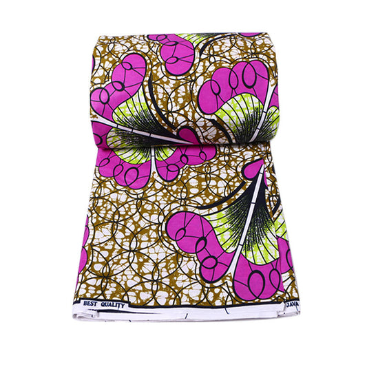 Tela Africana Estampada Batik Algodón 100% - Tela Étnica Africana al Por Mayor