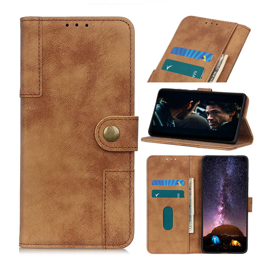Funda de Cuero para ASUS Zenfone 7 con Patrón Antílope y Hebilla de Cobre - Image 4