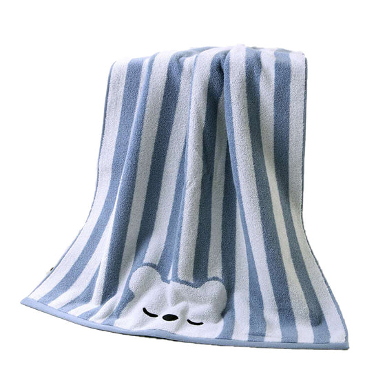Toalla de Baño Infantil Suave y Absorbente Multicolor con Diseños Animados