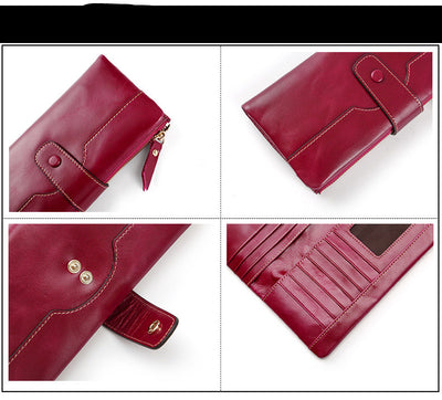 Bolso de Cuero Multifuncional - Cartera y Portamóvil de Moda Europea - Image 8