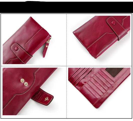 Bolso de Cuero Multifuncional - Cartera y Portamóvil de Moda Europea - Image 8