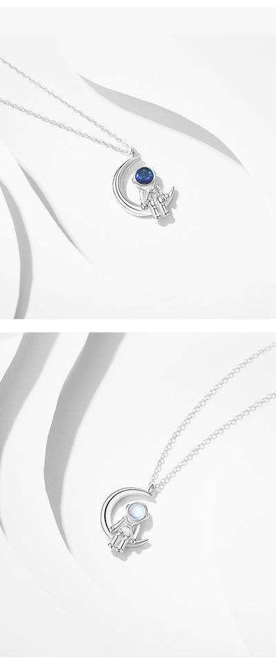 Collar Astronauta Plata para Mujer - Cadena de Clavícula Diseño Exclusivo - Image 6