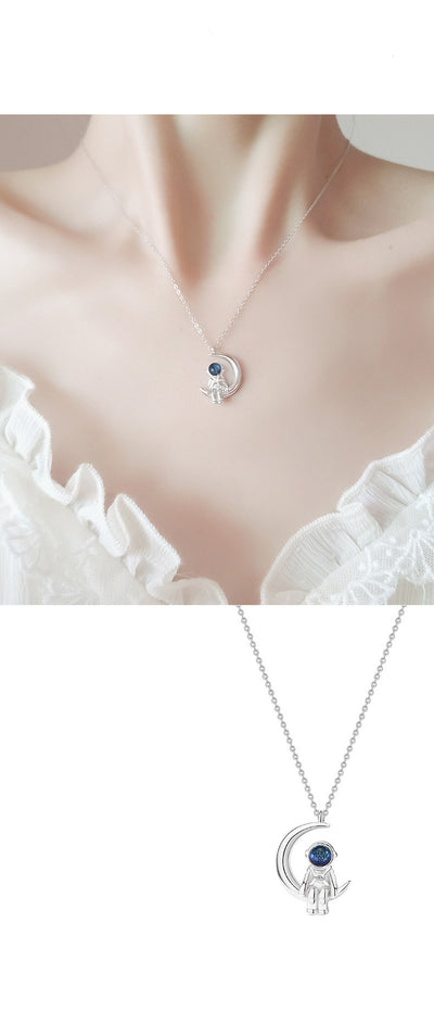 Collar Astronauta Plata para Mujer - Cadena de Clavícula Diseño Exclusivo - Image 7