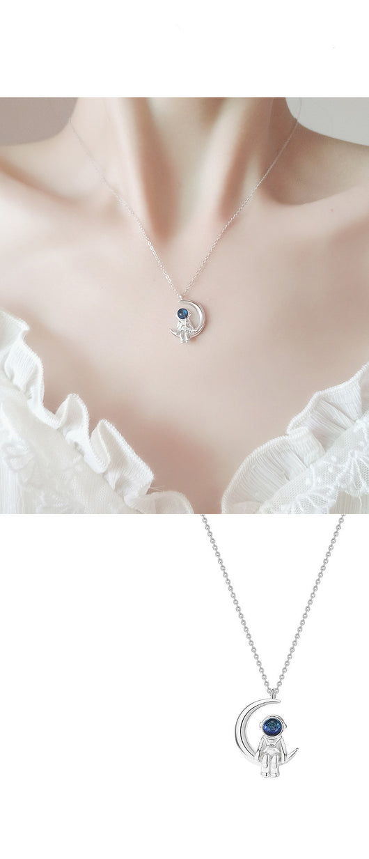Collar Astronauta Plata para Mujer - Cadena de Clavícula Diseño Exclusivo - Image 7