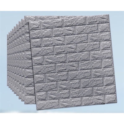 Adhesivo de Pared Textura Ladrillo Espuma - Papel Tapiz Impermeable Ecológico - Image 21