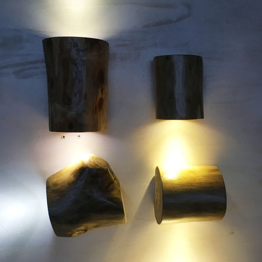 Lámpara de Pared LED Retro en Madera Maciza para Hoteles y Restaurantes