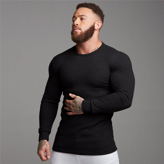 Suéter Cuello Redondo para Hombre - Pullover Casual de Manga Larga - Image 6