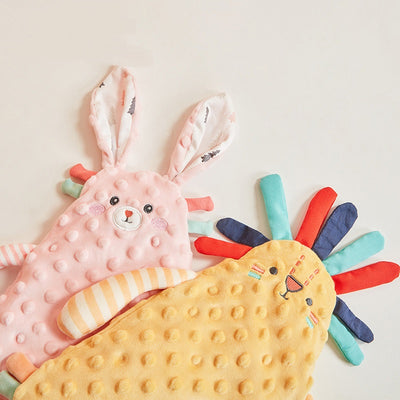 Toallita Apaciguadora de Bebé con Orejas de Conejo Kawaii - Mordedor y Juguete Reconfortante - Image 4