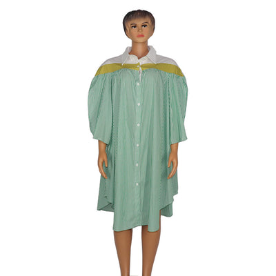 Vestido Camisero Suelto a Rayas para Mujer - Image 5