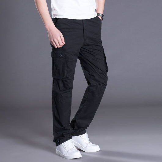 Overol Hombre Primavera Otoño Algodón Multibolsillos Diseño Suelto Tendencia - Image 7