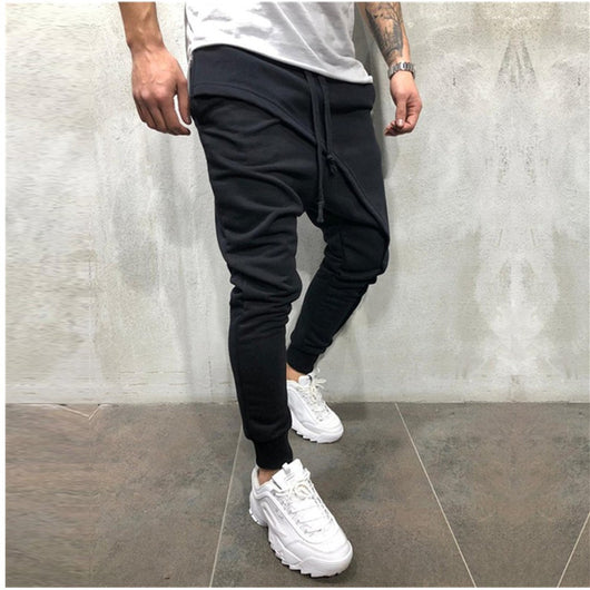 Pantalones Deportivos Hip Hop Slim con Cordón para Hombre - Image 13