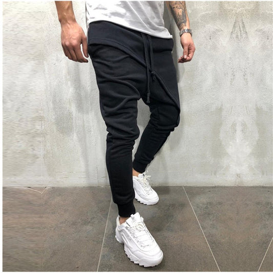 Pantalones Deportivos Hip Hop Slim con Cordón para Hombre - Image 2