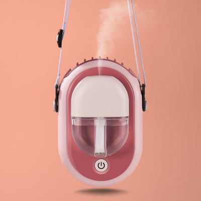 Ventilador Portátil USB con Humidificador Recargable - Abanico Cuello Ajustable 3 Velocidades - Image 9