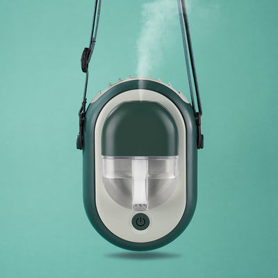 Ventilador Portátil USB con Humidificador Recargable - Abanico Cuello Ajustable 3 Velocidades - Image 5