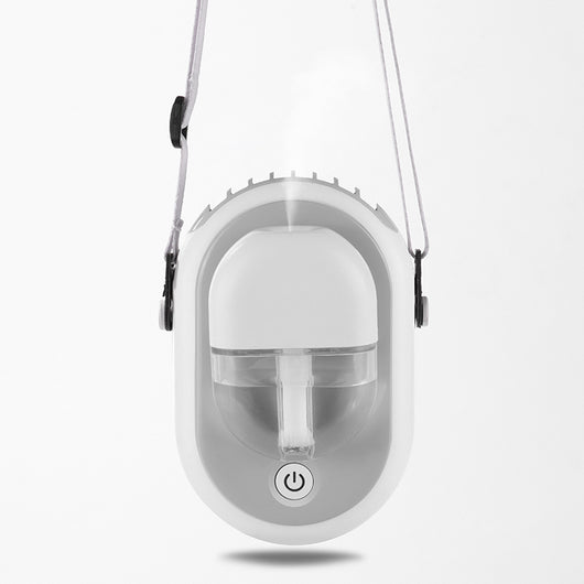 Ventilador Portátil USB con Humidificador Recargable - Abanico Cuello Ajustable 3 Velocidades - Image 4