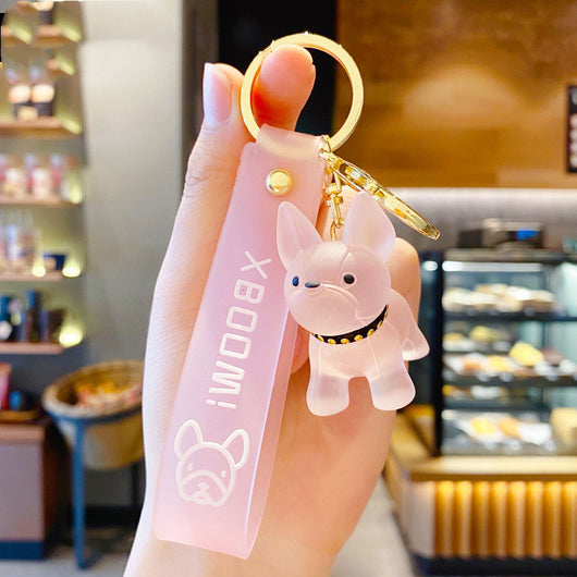 Dije Bulldog Cristal - Llavero de Moda para Parejas y Accesorios Creativos - Image 10