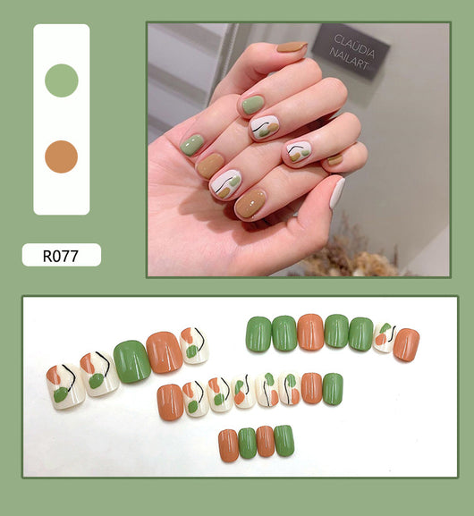 Uñas Postizas Decoradas Removibles - Parches de Diseño Nail Art - Image 36