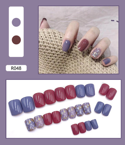 Uñas Postizas Decoradas Removibles - Parches de Diseño Nail Art - Image 8