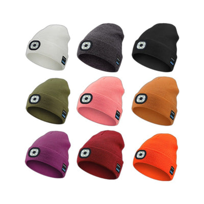Gorro Tejido LED Recargable con Luz Removible y Lavable - Image 4