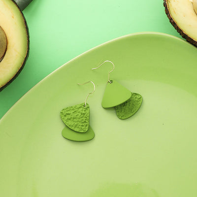 Aretes de Aguacate Floral Retro Verde Fresco - Image 19