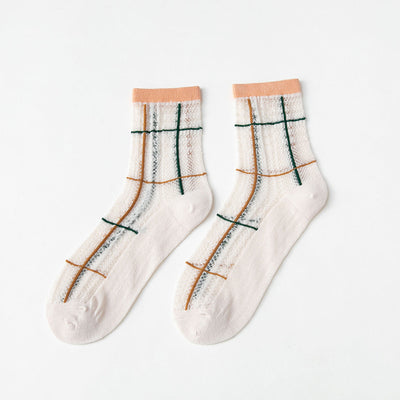 Calcetines Medianos de Malla Transpirable Verano Japoneses Calados - Image 19