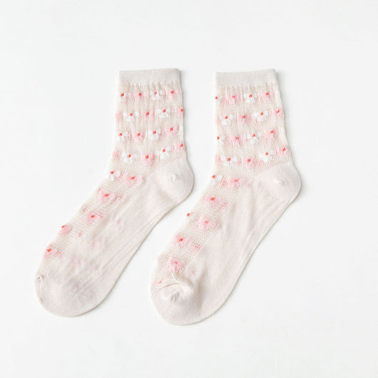 Calcetines Medianos de Malla Transpirable Verano Japoneses Calados - Image 18