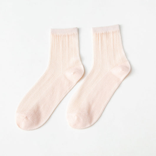 Calcetines Medianos de Malla Transpirable Verano Japoneses Calados - Image 17
