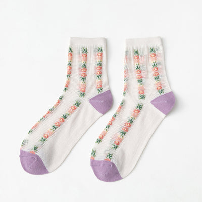 Calcetines Medianos de Malla Transpirable Verano Japoneses Calados - Image 13