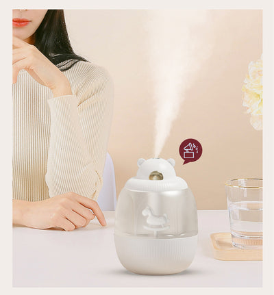 Humidificador de Niebla Fría Recargable USB con Diseño Carrusel - Image 3