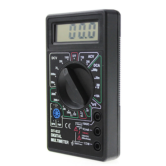 Multímetro Digital DT832 LCD - Voltímetro AC/DC Profesional