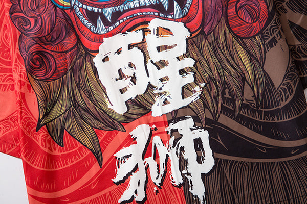 Chaqueta Hanfu Estilo León Despierto - Manga 7/4 Verano Pareja Tendencia Ins