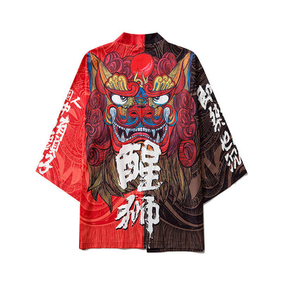 Chaqueta Hanfu Estilo León Despierto - Manga 7/4 Verano Pareja Tendencia Ins - Image 5