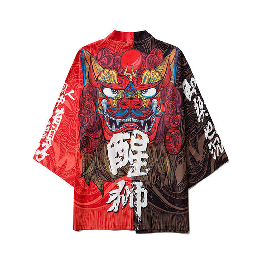 Chaqueta Hanfu Estilo León Despierto - Manga 7/4 Verano Pareja Tendencia Ins - Image 5